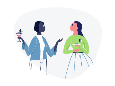 Two Women illustration illustrator vector woman