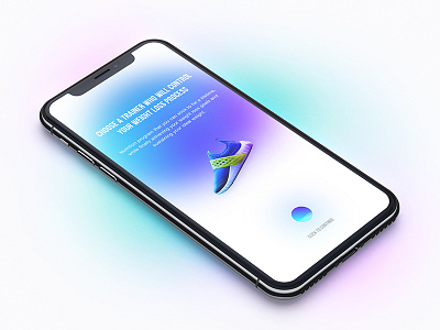 FF App app blue colorfull concept design diet illustration landing morphing sport template web