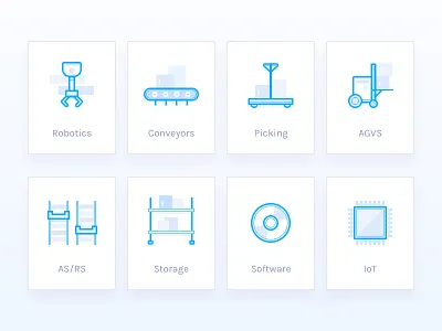 Warehouse and Storage Icons icons storage warehouse
