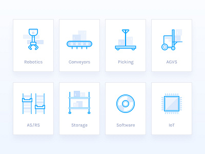 Warehouse and Storage Icons icons storage warehouse