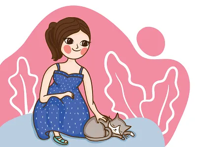 She really loves cats cat girl