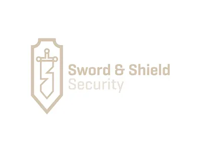 Sword & Shield - Thirty Logos Day #12 gold logo security shield shield logo sword sword logo thirty logos