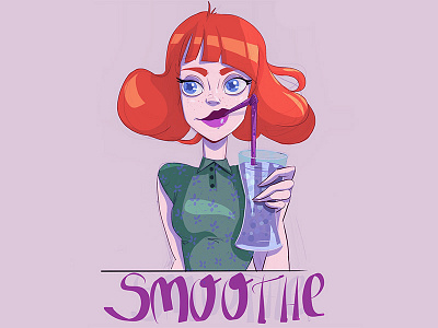 Smoothe design designer drawing illustration illustrator pastelcolors project smootie summer summervibe vibe vibrant