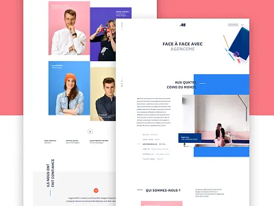 Team Page agence clean colors france me new rebranding sf team ui ux white