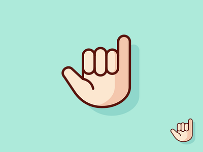 Shaka gesture icon iconography illustration pictogram shaka surf vector