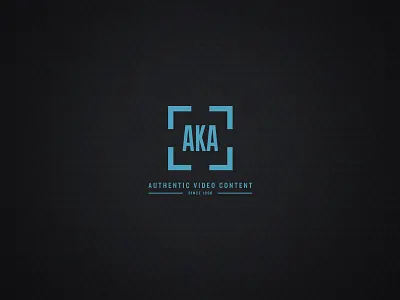 AKA Media Logo brand branding icon identity logo type typography video