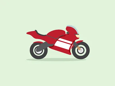 Motorcycle design illustration minimal motorcycle vector