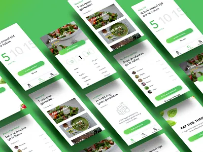 Food app overview app design eat food fresh recipe ui