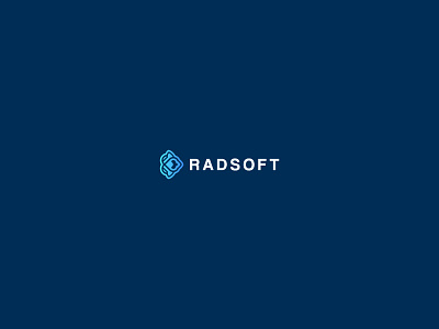 Radsoft Logo Design bold consultation cutting edge gradient hardware medical modern software solutions workflow