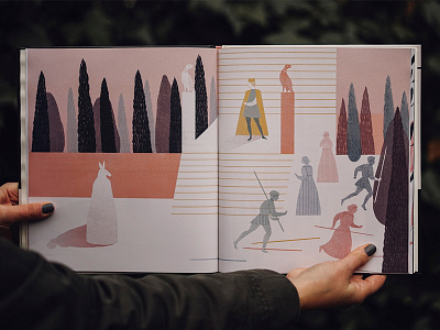Donkeyskin children fairytales illustration