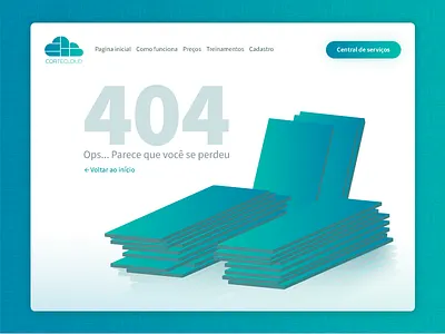 Página 404 - Cortecloud 404 error page