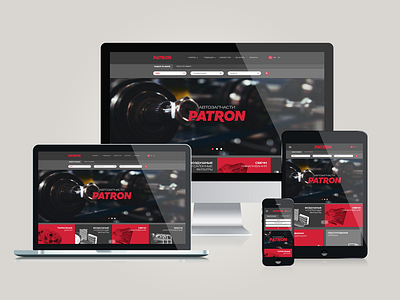 Responsive web site - patron.ru adaptive corporate landing page responsive web web site