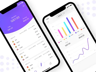 accounting app account app data invite money sketch ui