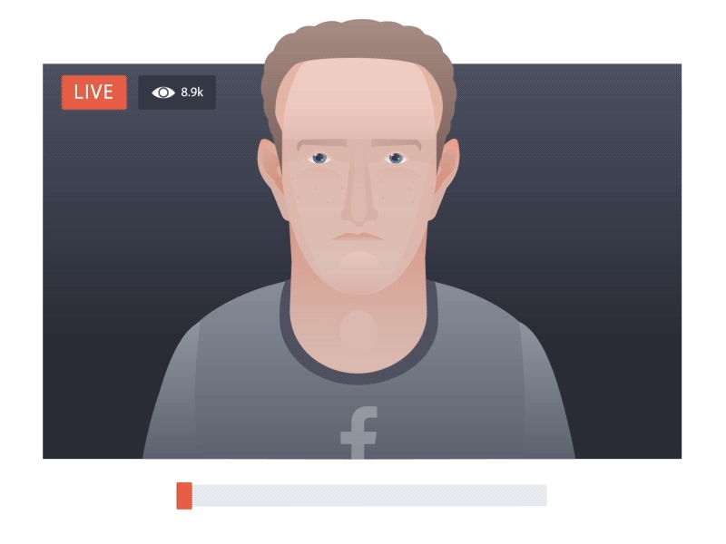 “Senator, we run ads.” 2d after effects animation art emotion facebook fun gif humor illustration illustrator joke keyframe portrait robot smile social technology zajno zuckerberg