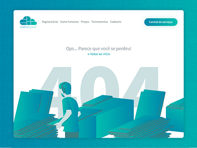 Página 404 - Cortecloud 404 error page