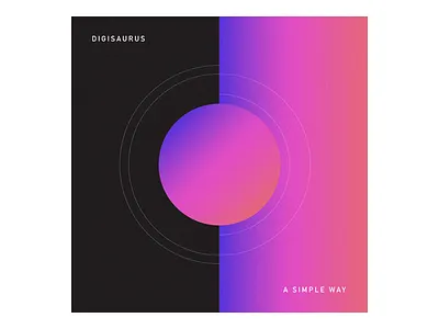 Simple cover I did for a friend's band's single gradient illustrator