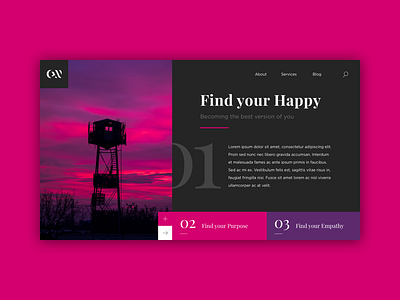 Landing Page landing page purple typography ui ux web web design website