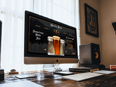 Daily UI 03: Devil's Ram Landingpage beer daily devil landingpage ram ui web