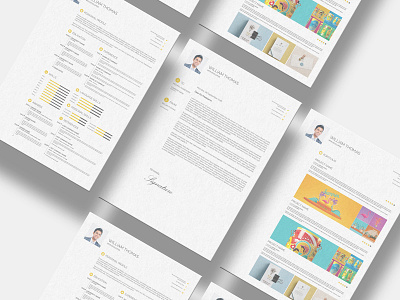 Freebie CV Resume Set Template cv free freebie freebies graphic design indesign minimalist portfolio print psd resume template