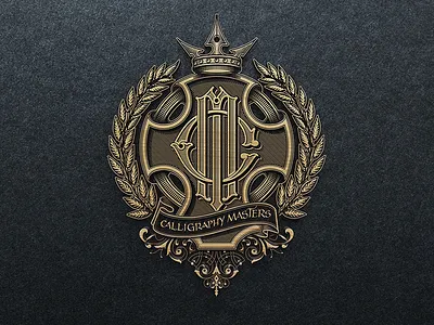 Calligraphy Masters vector caligraphy handlettering lettering logo logotype monogram sketch typography vintage