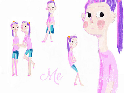 Me in 90's animation characterdesign crayon digital illustration kid shot sketch throwback wacom