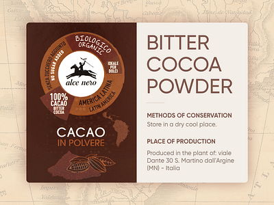 Info Card - Day 045 cacao card cocoa dailyui info map old organic rustic