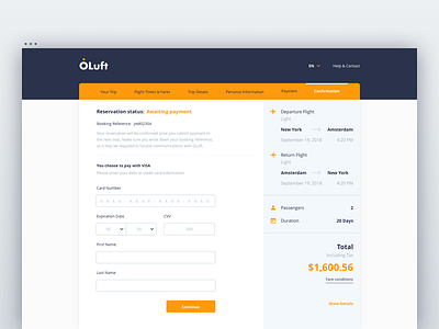 Checkout airline challenge checkout dailyui desktop flight ui web
