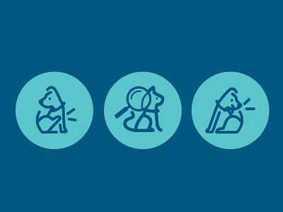 Itchy Pets Icons cat dog icons illustration itch