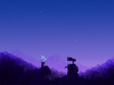 Wall-E illustration photoshop pixar robot wall e