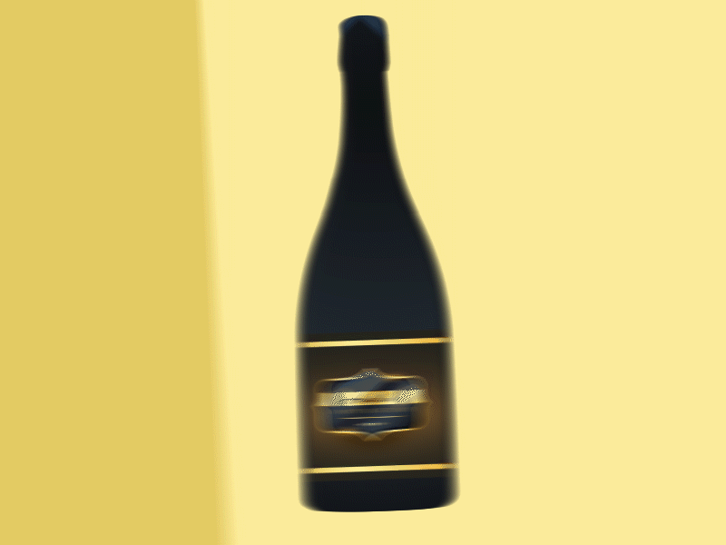 Champagne bottle jump bottle champagne gold jump lux