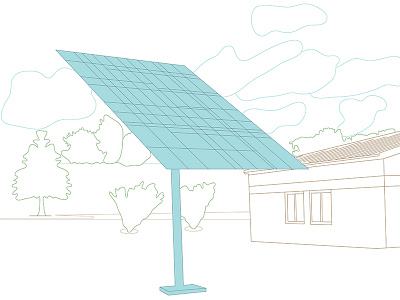 Solar Panel Illustration—Issue III: Environment design graphic graphic design illustration journalism politics vector