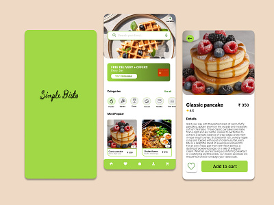 Simple Bistro – A Modern Food Ordering Experience branding graphic design ui