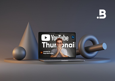 YouTube Thumbnail 3d design graphic design mockup social media design thumbnail
