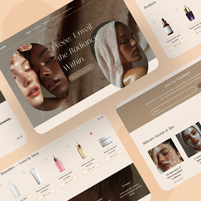 ✨ Premium Skin Care Meets Elegant Design branding design graphic design illustration logo ui uiux ux web webdesign