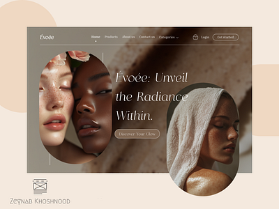 ✨ Premium Skin Care Meets Elegant Design branding design graphic design illustration logo ui uiux ux web webdesign