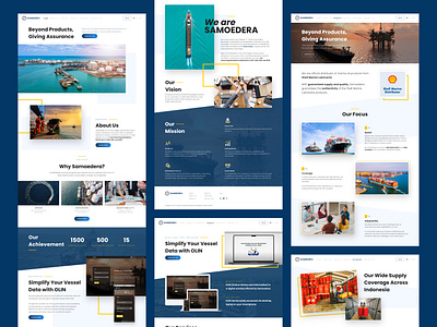 🌊 Samoedera – Maritime Solutions Website Design 🚢 company profile corporate design desktop design mobile design responsive design ui ui design website website design website redesign