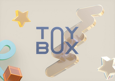 TOYBOX Branding and Packaging Design - Kids 3d branding cartoon children cute furniture kids label logo packaging design pastel toy