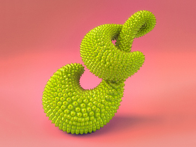 J is for Jackfruit 36daysoftype 3d advertising editorial food fruit jackfruit lettering tropical type typography