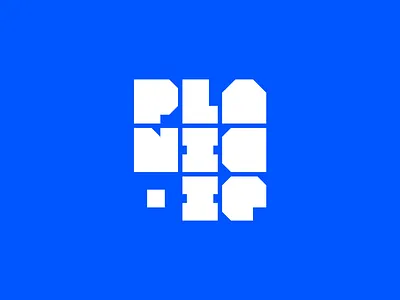 Planic.ie logo branding glyphs app illustrator lettering lettermark logo logo design tech type type design typography wordmark