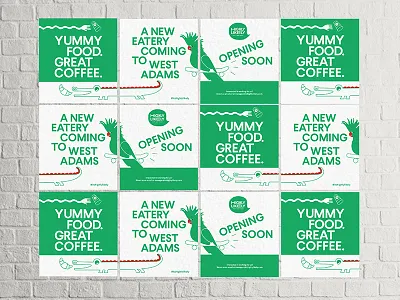 Highly Likely Wheatpaste Posters design green identity illustration logo poster restaurant wheatpaste wheatpaste poster
