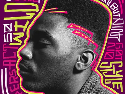 Hip Hop Legends bright graffiti hand lettering new york pop street