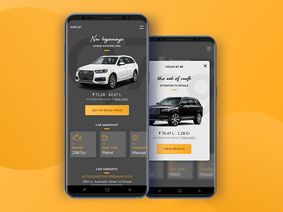 Car Showcase Page Wip car homepage mobile mobile web showcase ui ux web