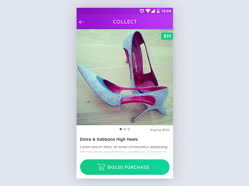App UI animation animated animation app gif graphic design heels interaction mobile app design shoes ui user interface ux