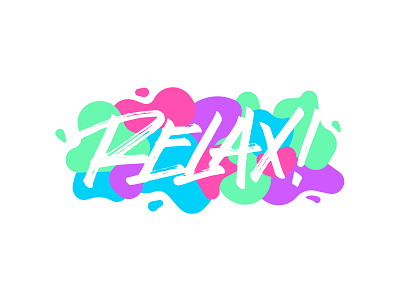 Relax brushpen for sale lettering tshirt design typography