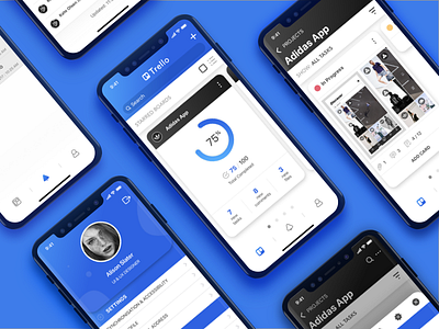 Trello redesign concept on iPhone X brand iphone mobile redesign trello ui ux