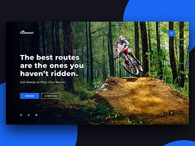 Bike Route Planning adventure bike biking blue decom green nature planning riding route