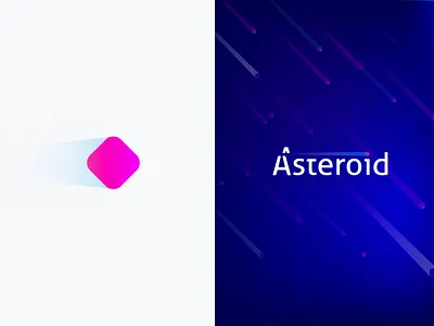 Logofolio | Asteroid asteroid branding colors flat id iteo logo meteor vector