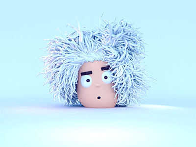 Too many hair 3d c4d character corona hair personnage render