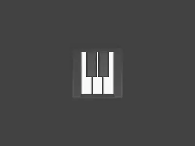 Keyboard icon illustration keyboard monochromatic tone in tone