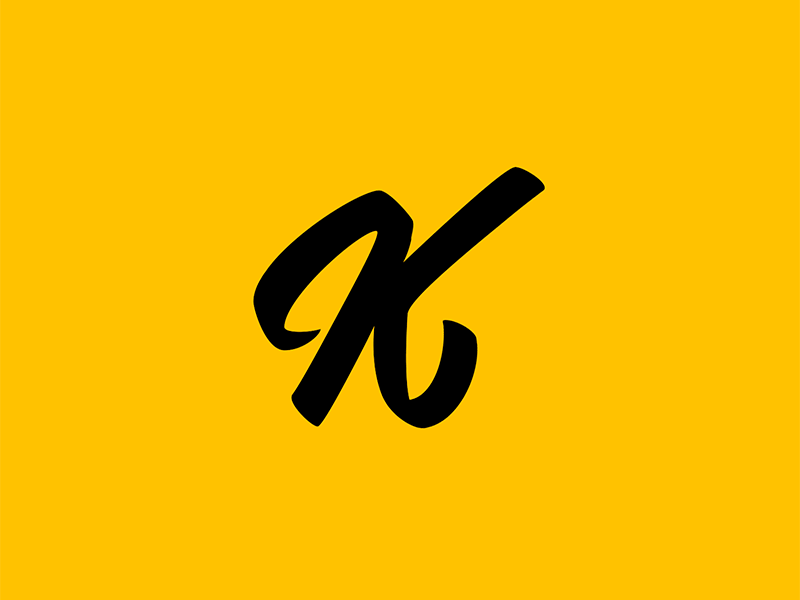 36daysoftype K animationk custom font letter lettering type typography